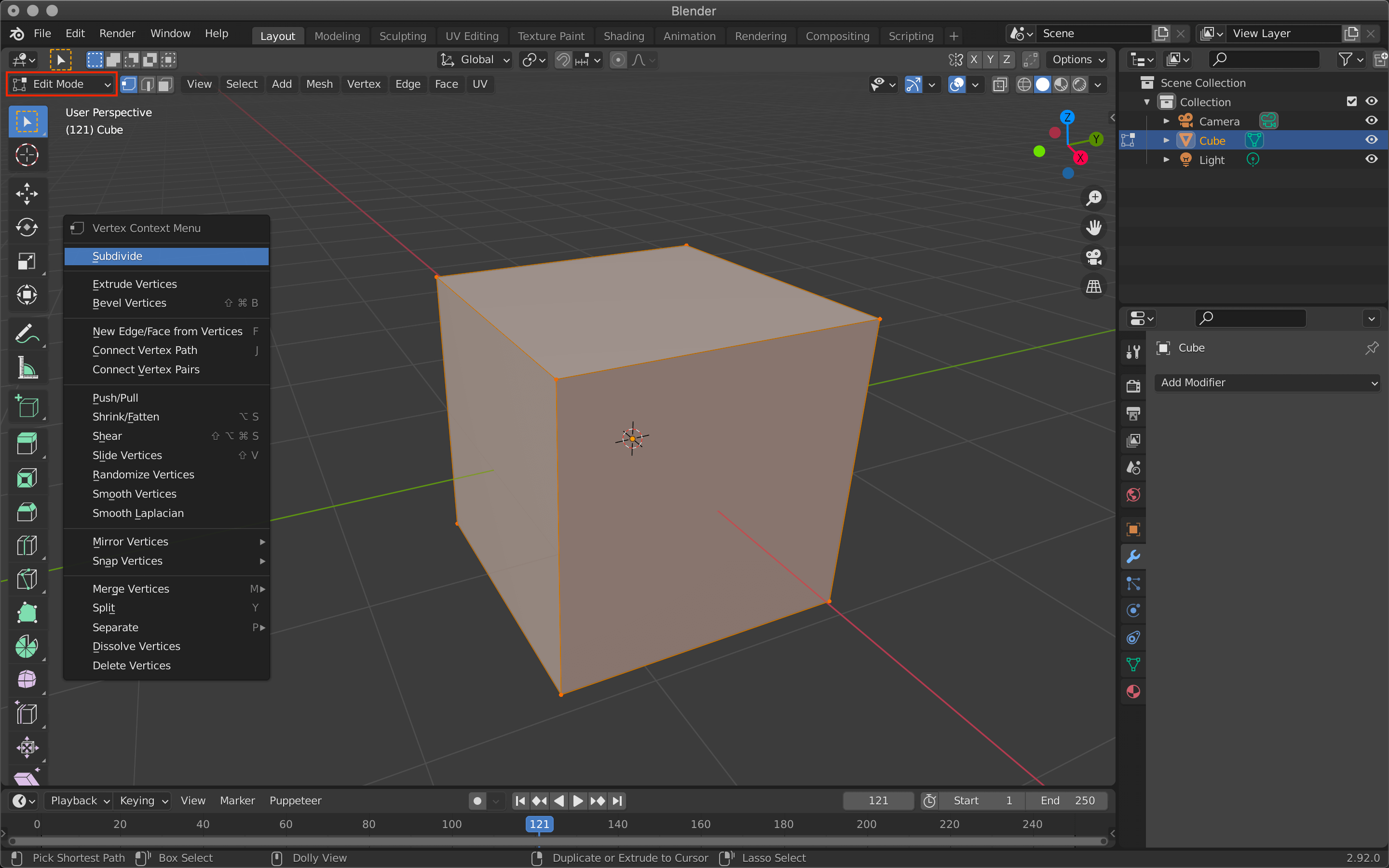 [Introduction to Blender] Using modifier tools (2) Generate (Build