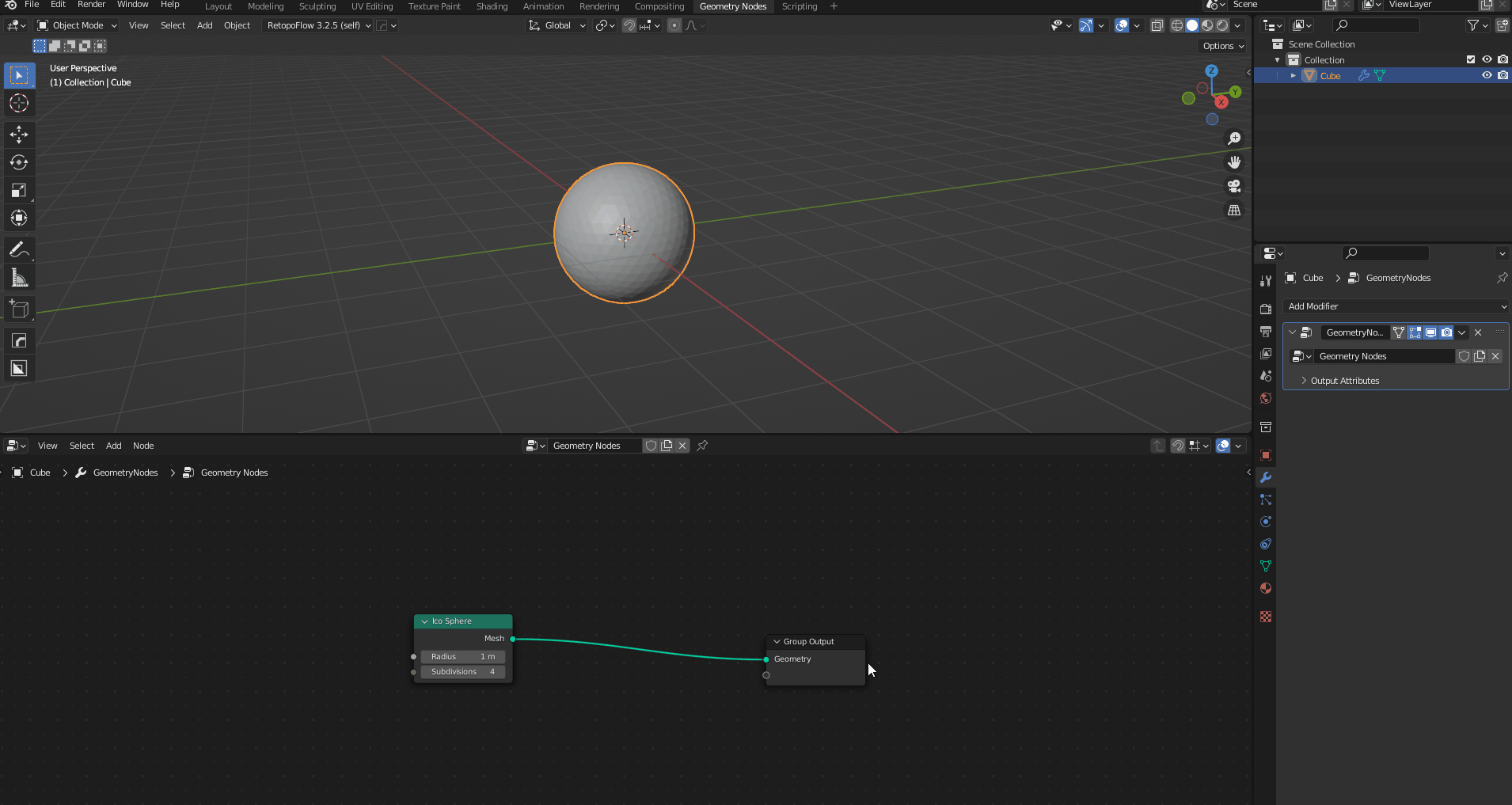 Blender apply geometry nodes