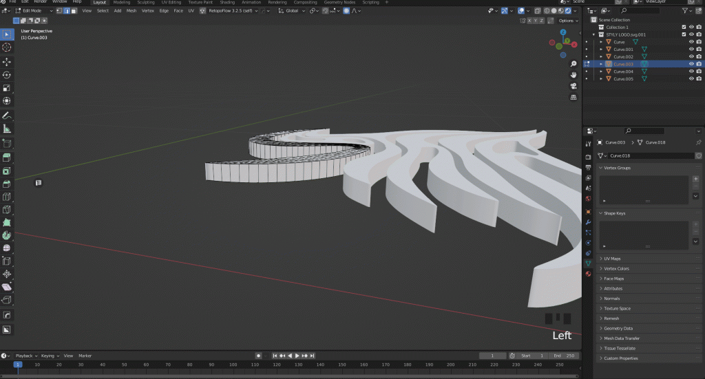 [Blender] How to Make 3D models of 2D Texts or Logos STYLY