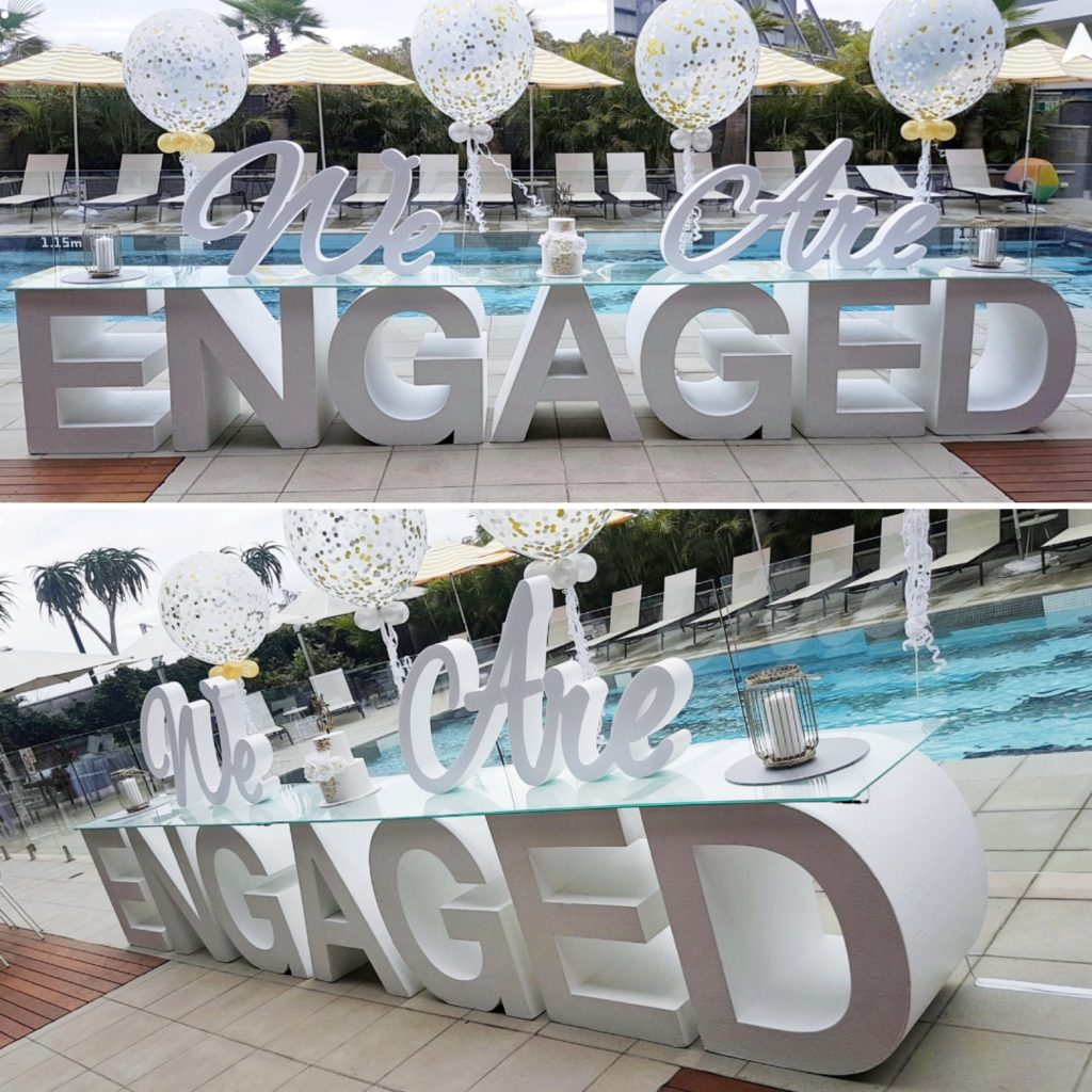 Milestone Number Table Hire Styro Boss Sydney Props