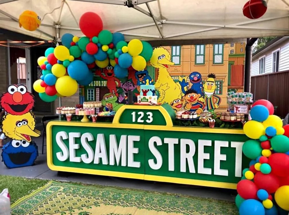 Sesame Street Party Props Package Kids Birthday Prop Hire Sydney