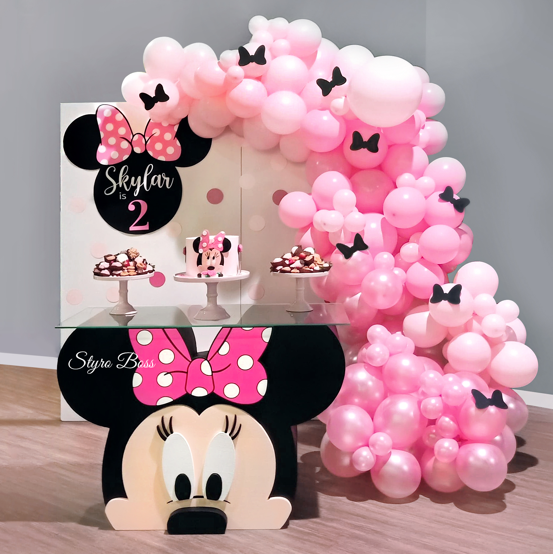 Minnie Mouse Cake Table Styro Boss Sydney Foam Props