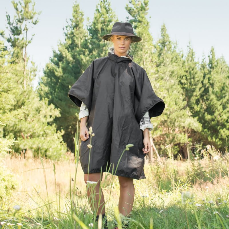 OILSKIN WAX LINED PONCHO Styx Mill