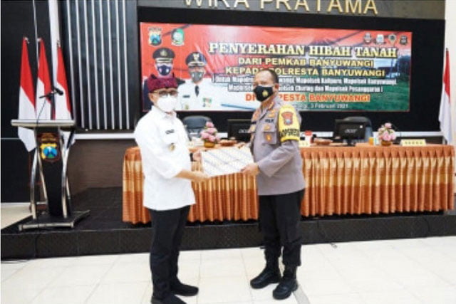 Pemkab Hibahkan Tanah ke Polresta Banyuwangi