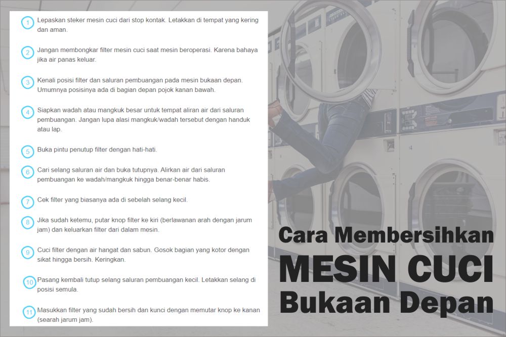 Cara Mudah Membersihkan Filter Mesin Cuci Sendiri