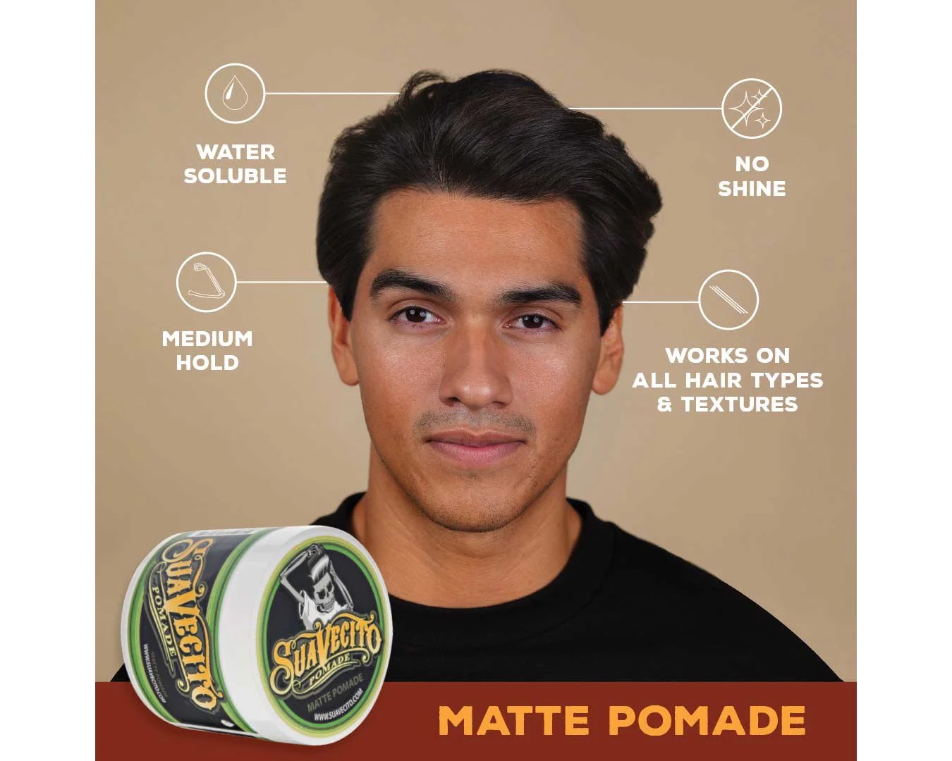 Matte Pomade Water Based Matte Finish For A Natural Healthy Look
