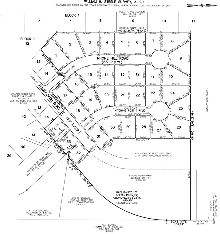 Bullard Creek Ranch Subdivisions of East Texas