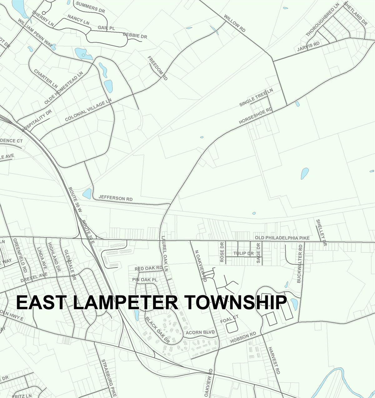 Map A3 Suburban Lancaster Sewer Authority