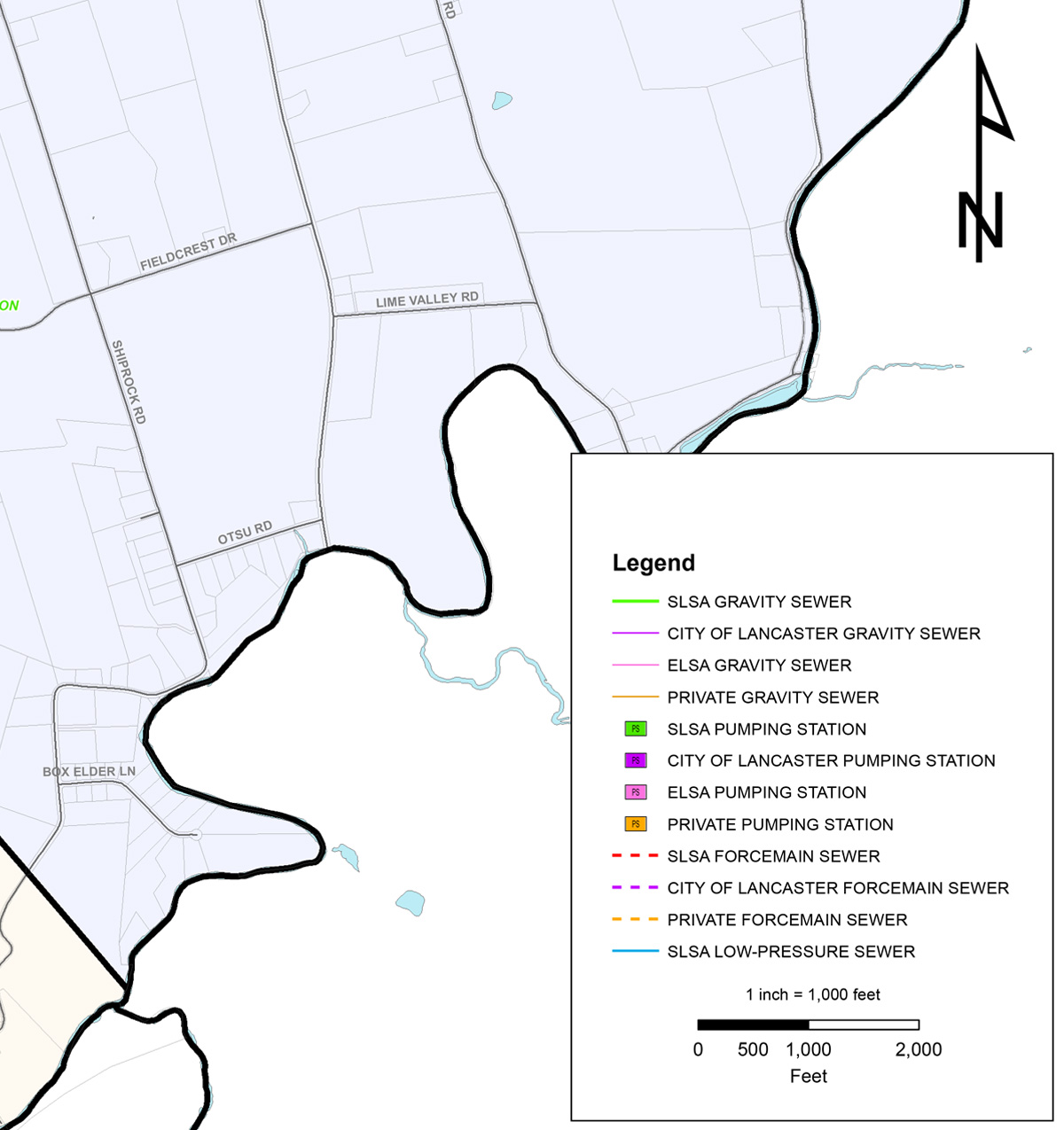Map D3 Suburban Lancaster Sewer Authority
