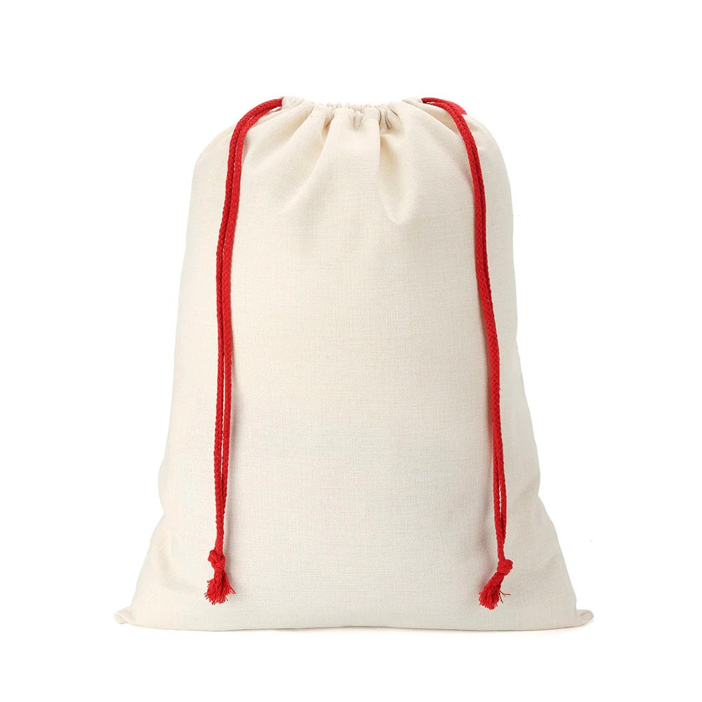 Sublimation blank Linen drawstring sack SubliBlanks Limited