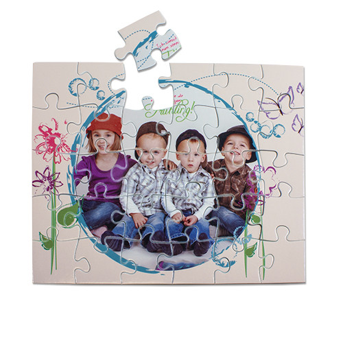 JIGSAW PUZZLE CARDBOARD 190x240mm. (30pcs) Pack of 10