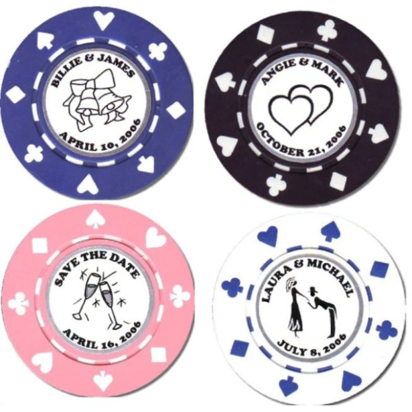 Poker Chips Ceramic Clay for Sublimation Package of 10 Subliholics