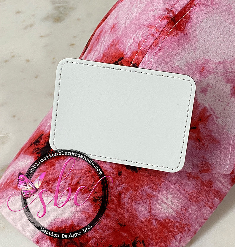 PU Leather Sublimation Patch Large Rectangle Sublimation Blanks