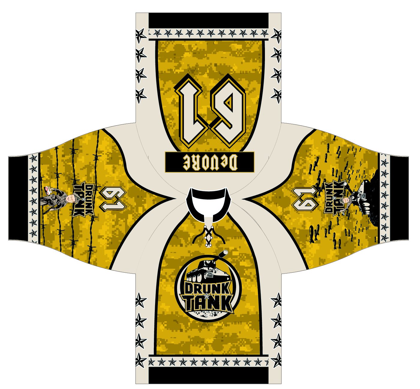 Drunk Tank Custom Roller Hockey Jersey Sublimation Kings