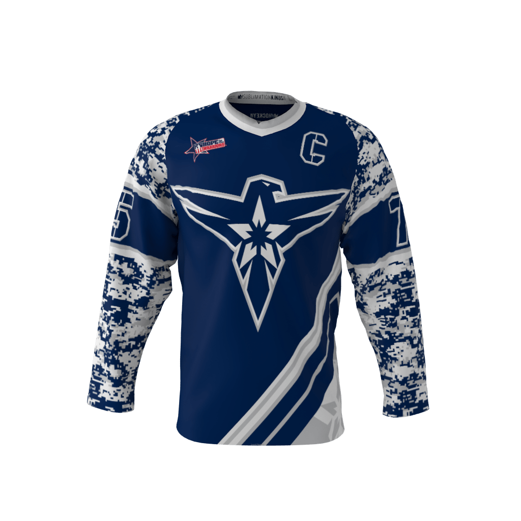 Air Force Custom Dye Sublimated Hockey Jersey Sublimation Kings