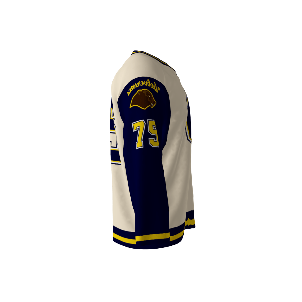 Wolverines dye sublimated custom hockey jersey. You can customize with