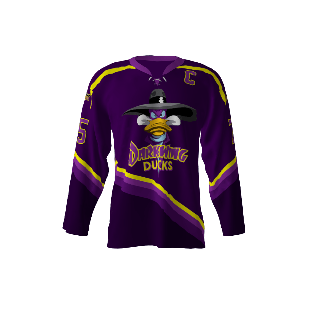 Darkwing Ducks Custom Dye Sublimated Hockey Jersey Sublimation Kings