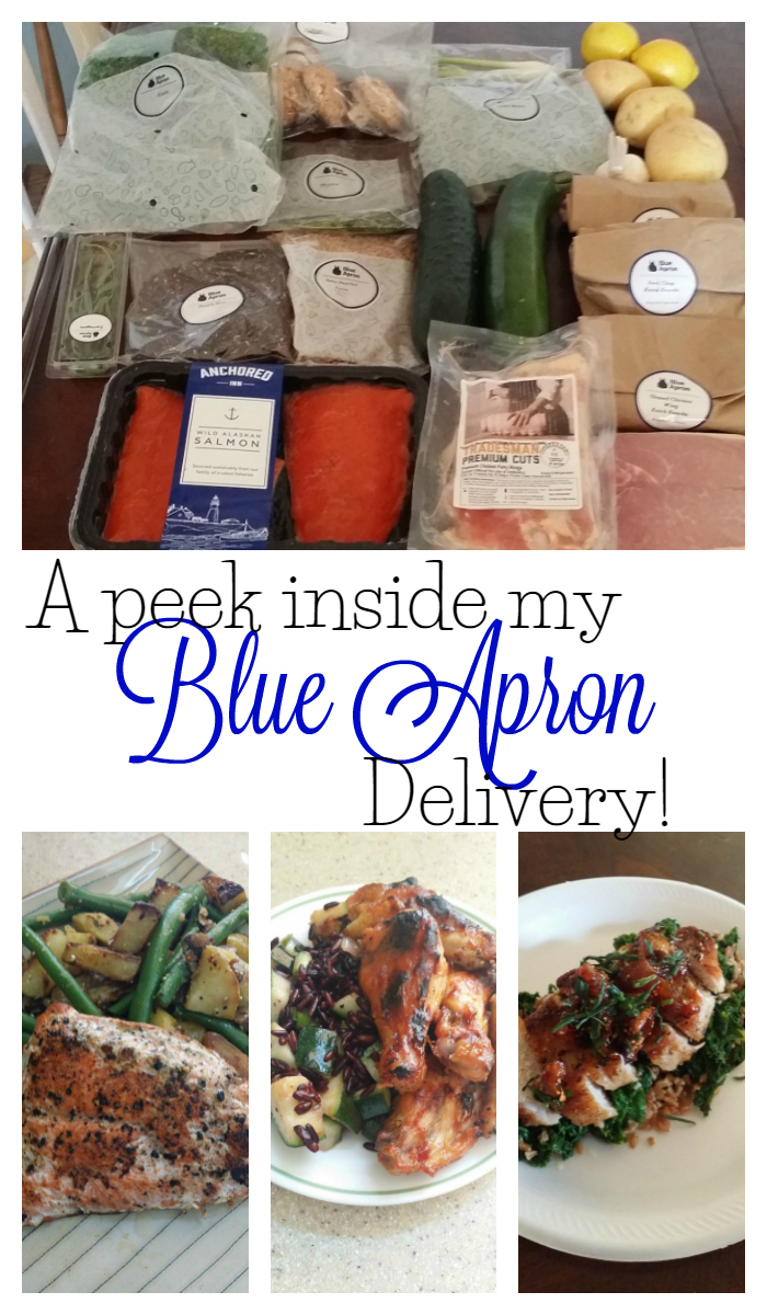A peek inside my Blue Apron delivery Sublime Reflection
