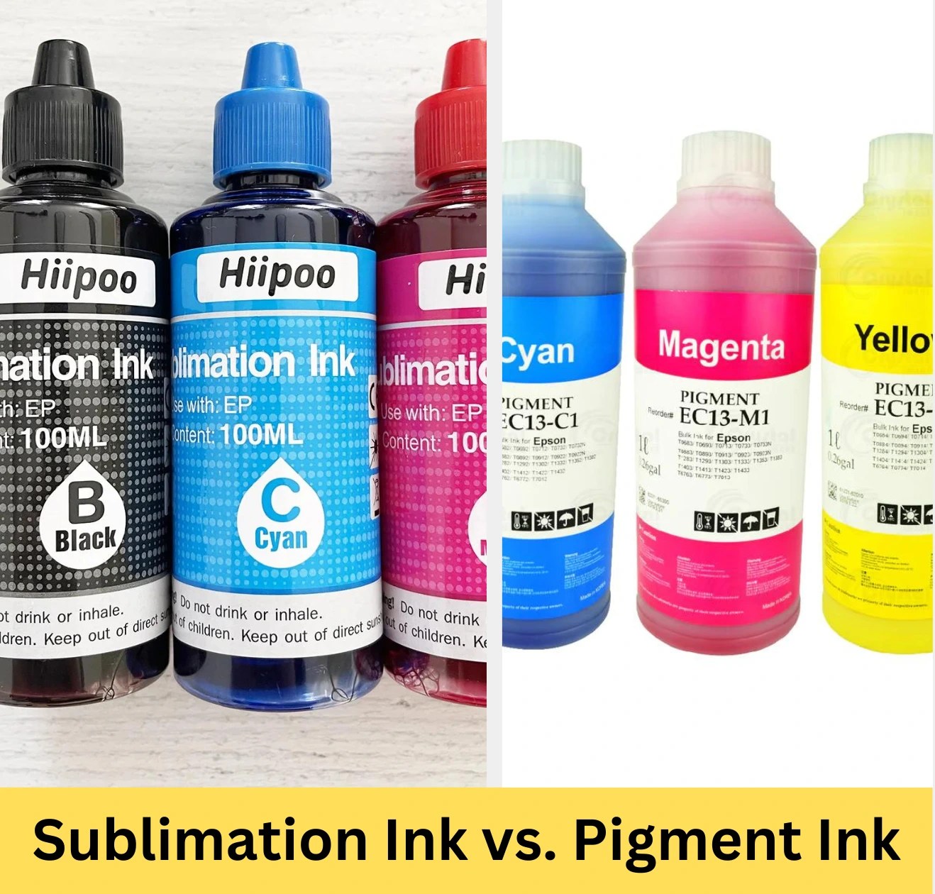 Pigment Ink vs Sublimation Ink What is the Difference?