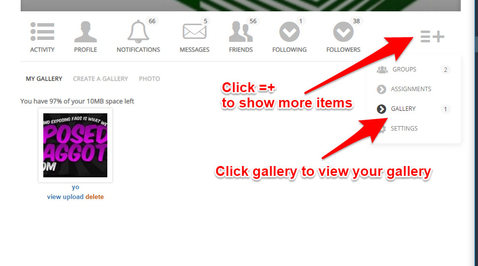 Users can now add photo galleries to their profiles! – Submit2me.com ...