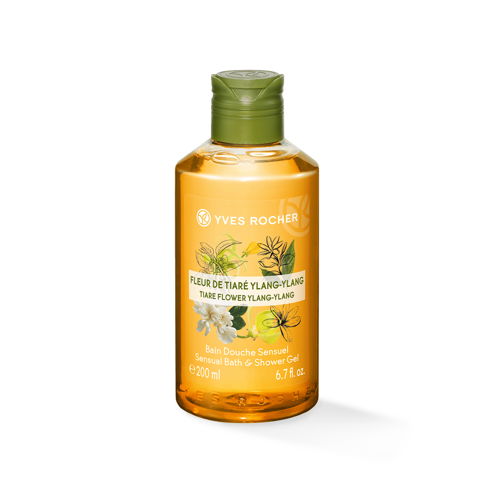 YVES ROCHER PLAISIRS NATURE SHOWER GEL tiare & ylang 200ml Subra
