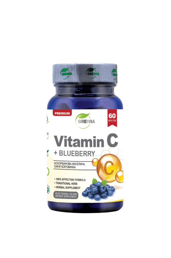 GREWIA Vitamin C + Blueberry за имунната система x 60 caps Subra