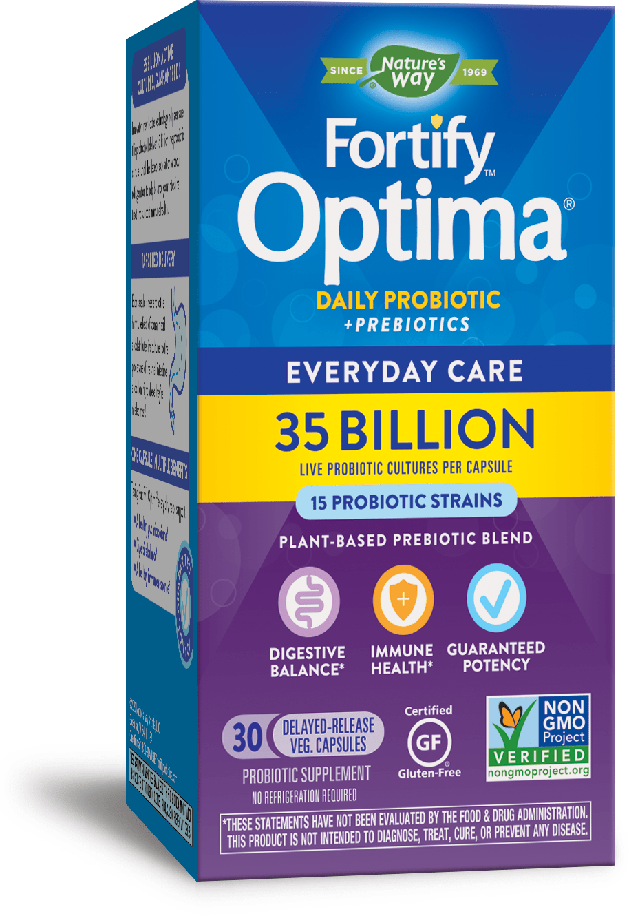 NATURES WAY FORTIFY OPTIMA Probiotic + Prebiotic 35 Billion за добро