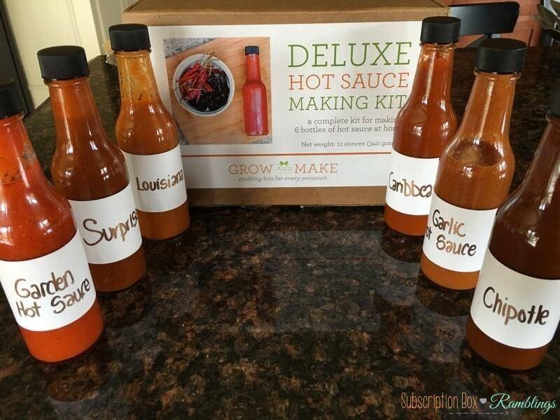 Grow and Make Artisan Deluxe Hot Sauce Making Kit Review Subscription