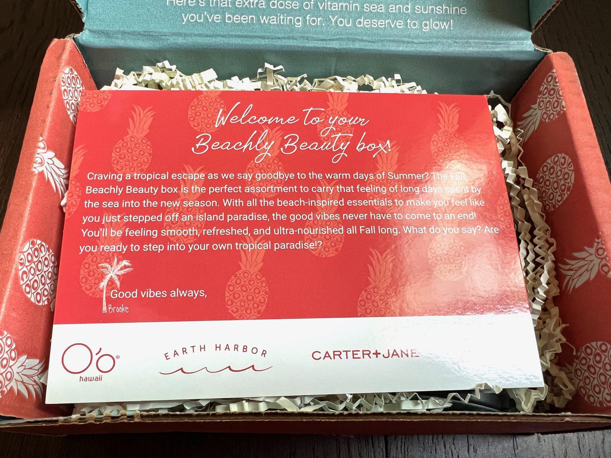 Beachly Beauty Box Fall 2022 Review Subscription Box Ramblings