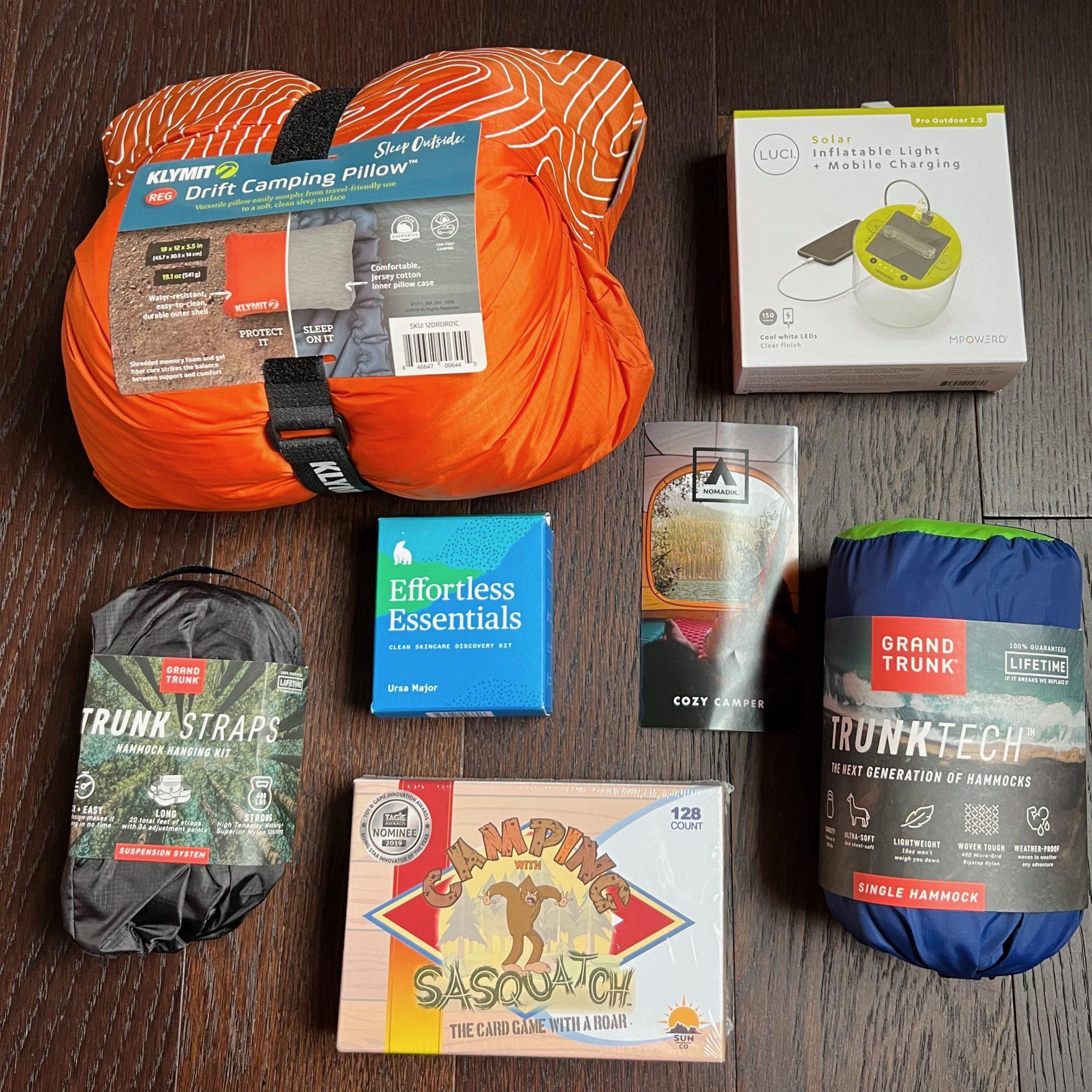 Nomadik Review + Coupon Code COZY CAMPER Quarterly Box Subscription