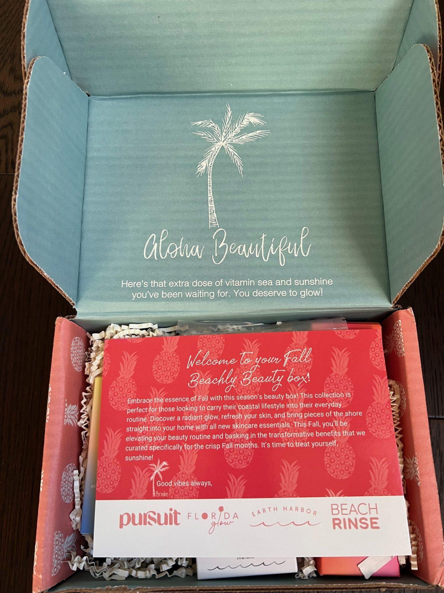 Beachly Beauty Box Fall 2023 Review Subscription Box Ramblings