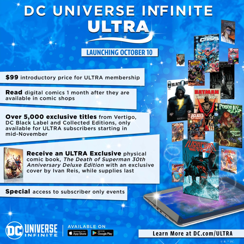 DC Comics Adds Ultra Subscription Tier for 100 a Year Subscription