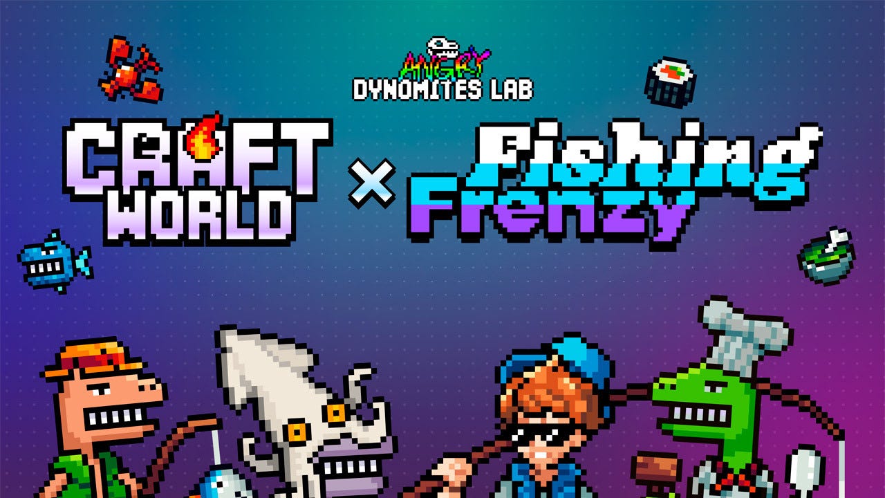 The Fishing Frenzy event is LIVE in Craft World!