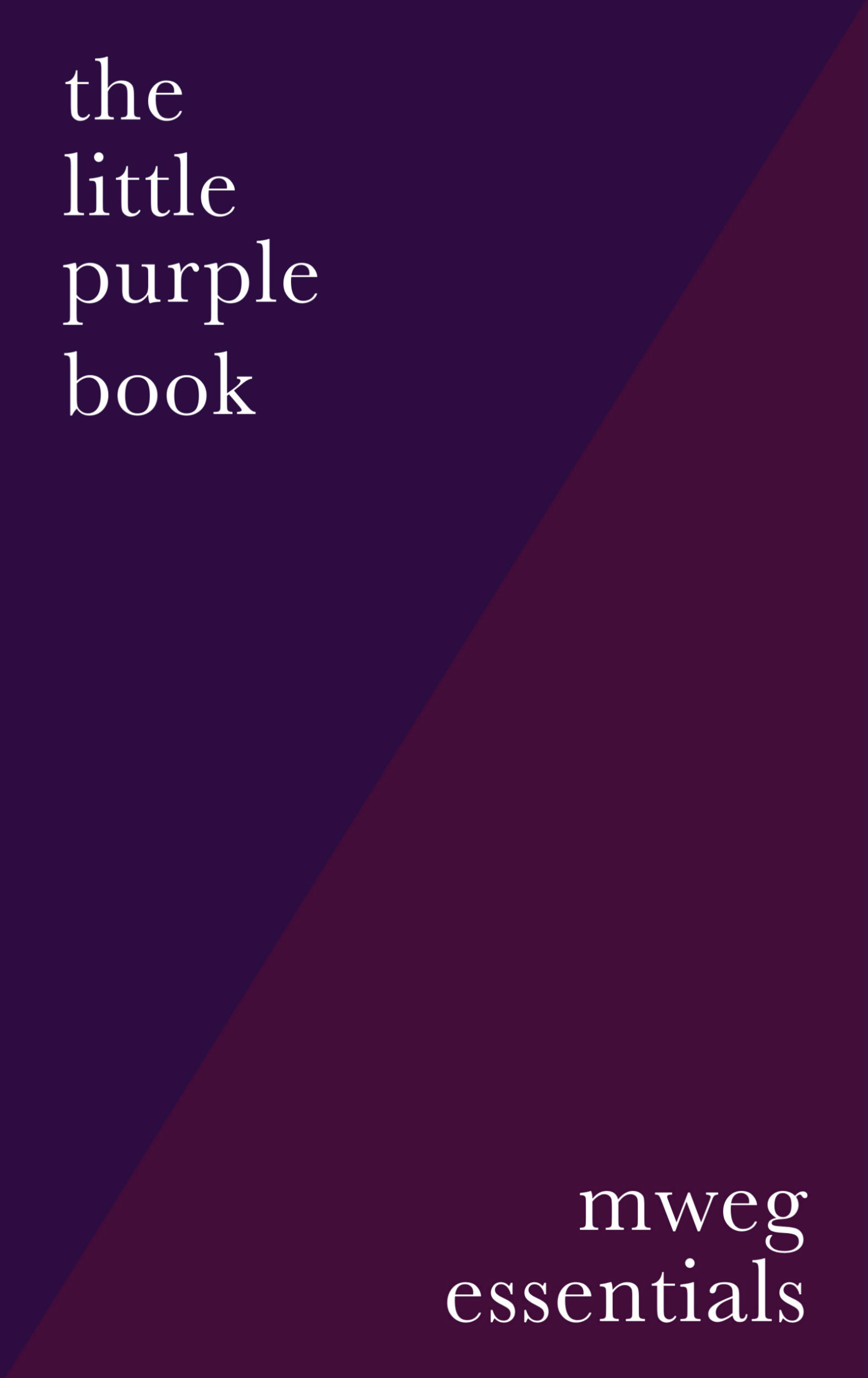 The Little Purple Book BCC Press