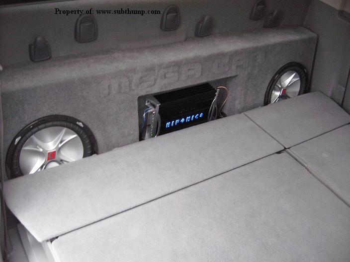 06 & Up Dodge Ram Mega Cab Dual Sub Box With Amp Space Deep Heavy Duty