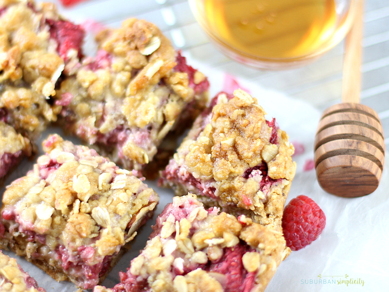 Easy Raspberry Oatmeal Bars (with video) Suburban Simplicity