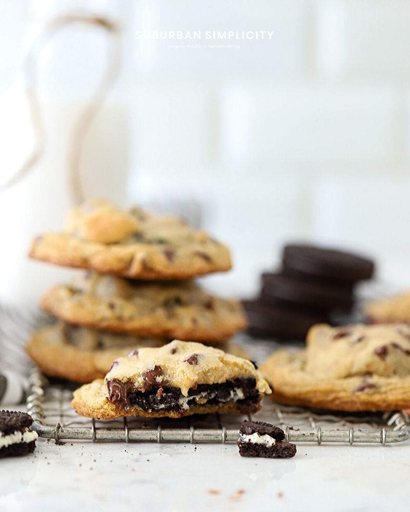 Oreo Stuffed Chocolate Chip Cookies Suburban Simplicity