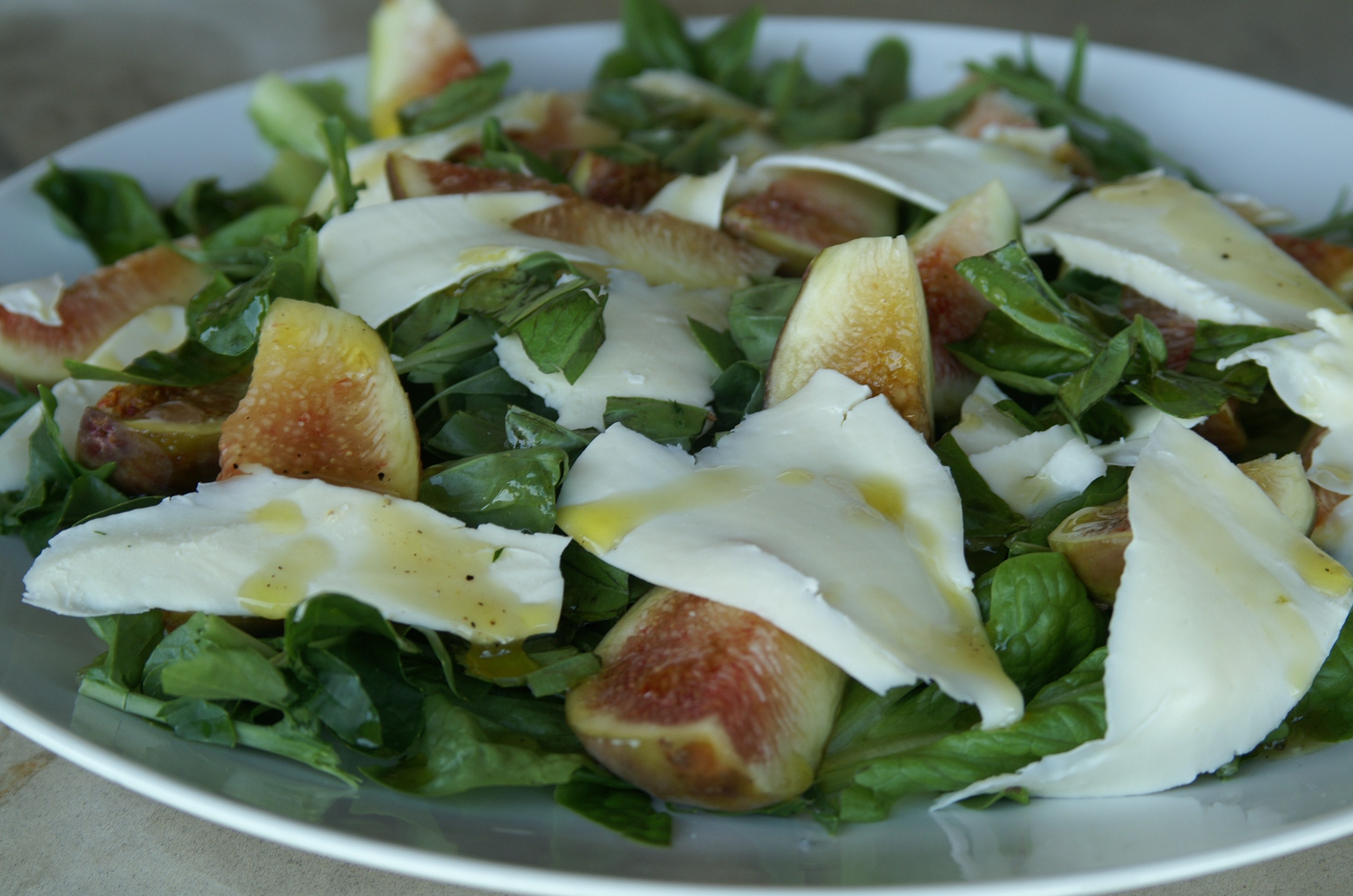 An Autumn of Salads Fig & Pecorino Suburban Tomato