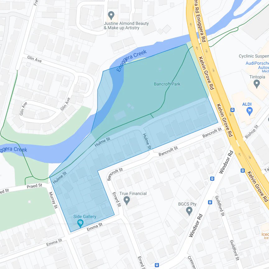 1914 Kelvin Grove The Bancroft Park Estate Suburb Maps