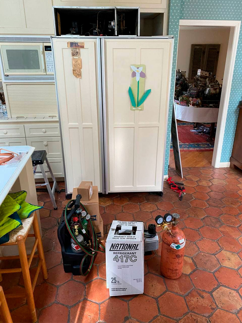 A request came from a client that SubZero refrigerator was not coolling SubZero Viking Pro