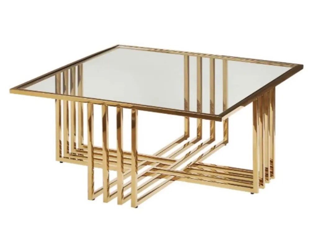Gold Glass Coffee Table Dive into the World of Elegance Su Casa