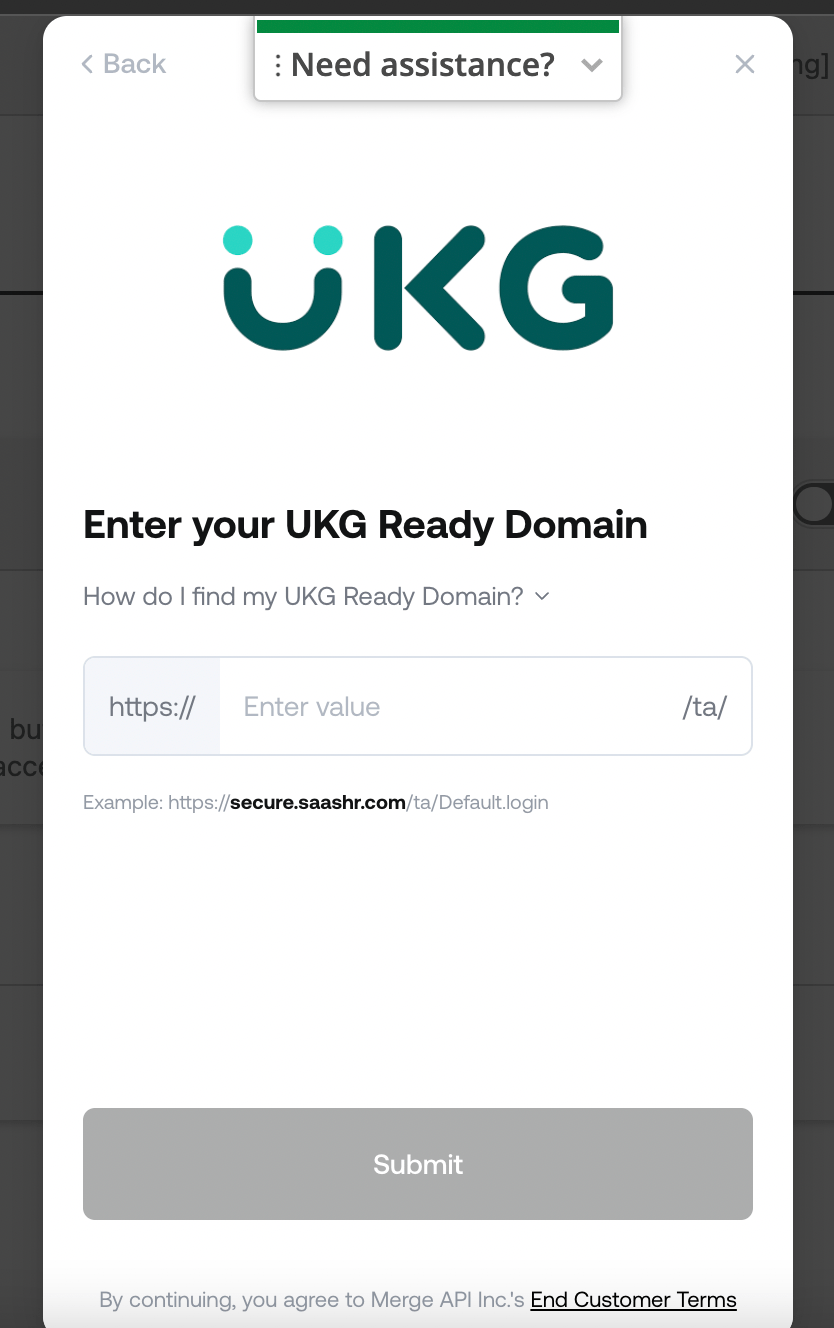 Integrations How to Set Up a UKG Ready Integration RG Help Center