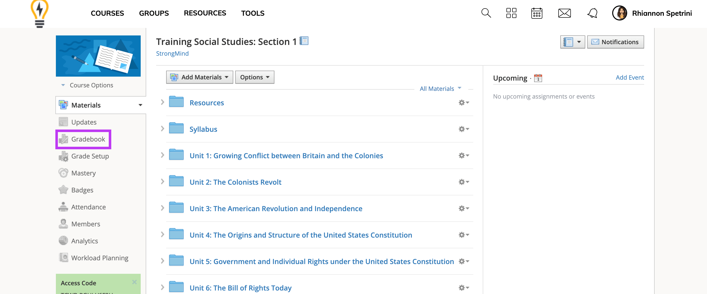 Grading Teacher Graded Items in Schoology StrongMind Partner Success