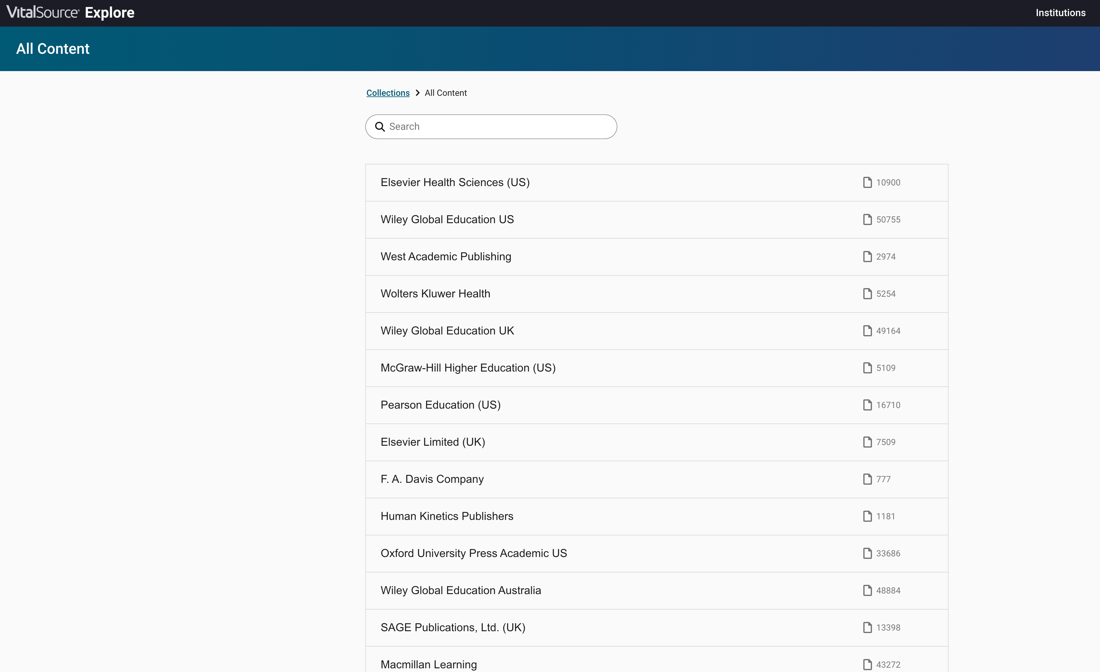 Edit Explore Collections in Bulk VitalSource Success