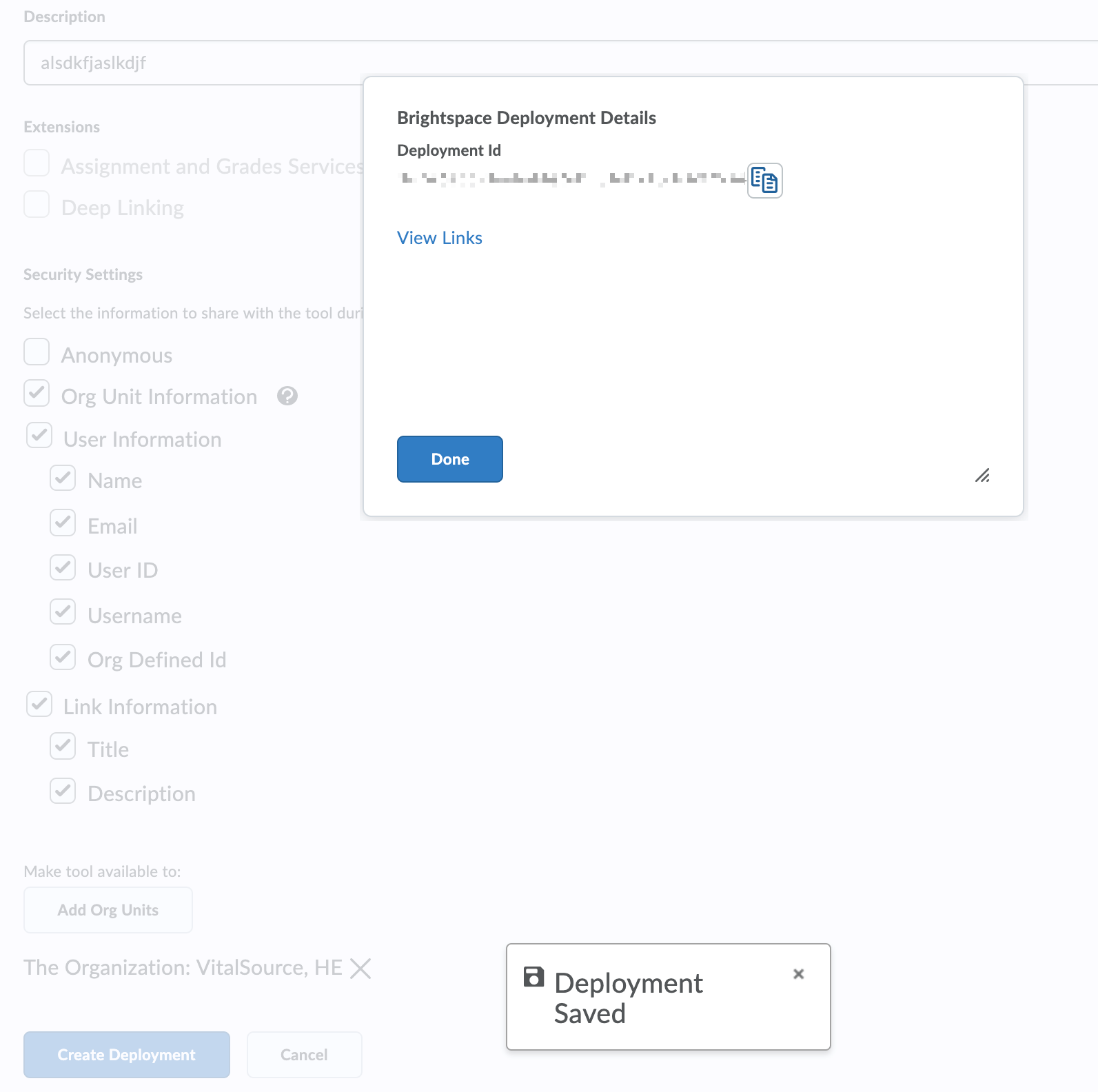 Brightspace/D2L LTI 1.3 Tool Setup VitalSource Customer Success