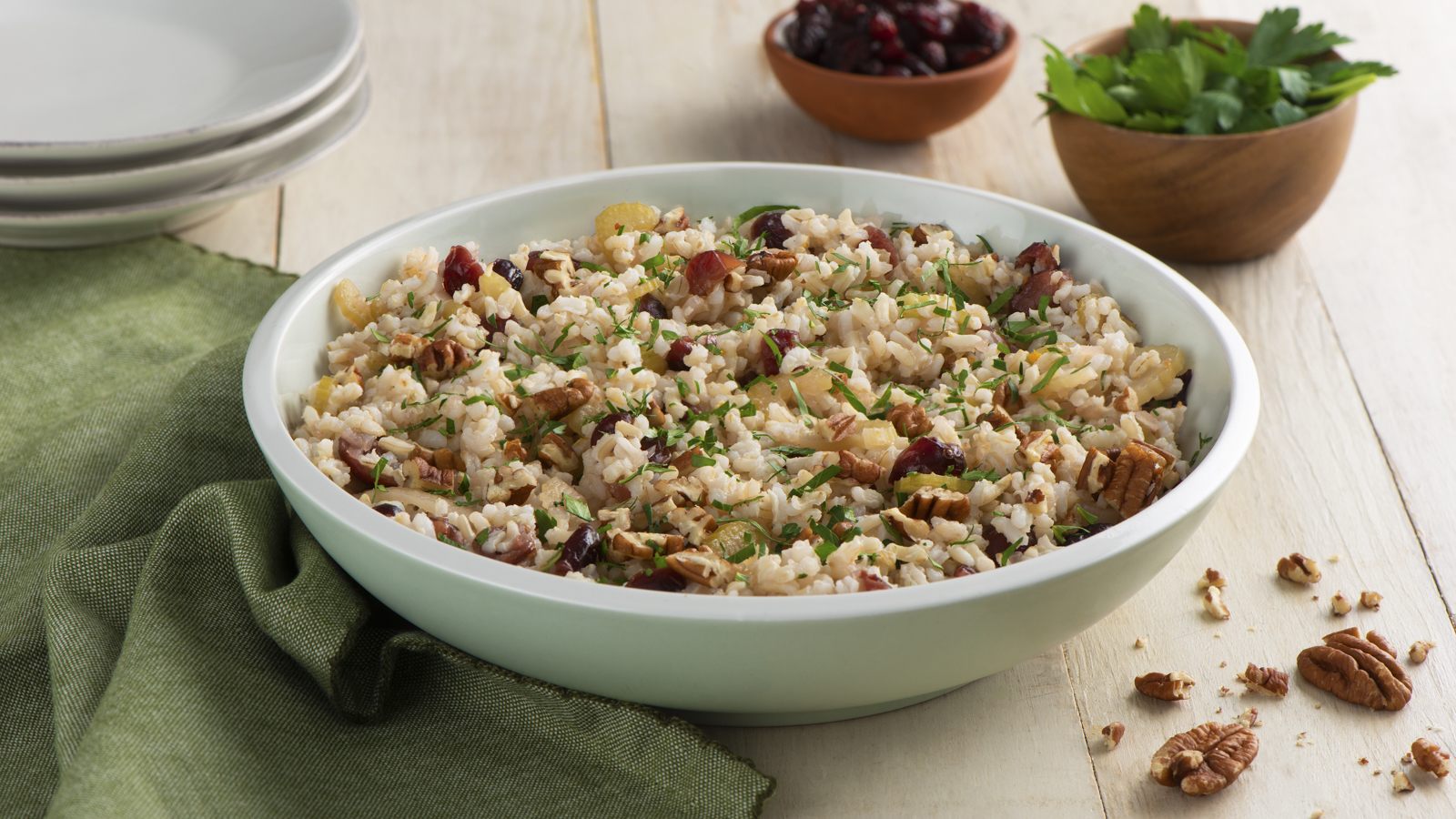 Gluten Free Cranberry Pecan Brown Rice Stuffing Success® Rice