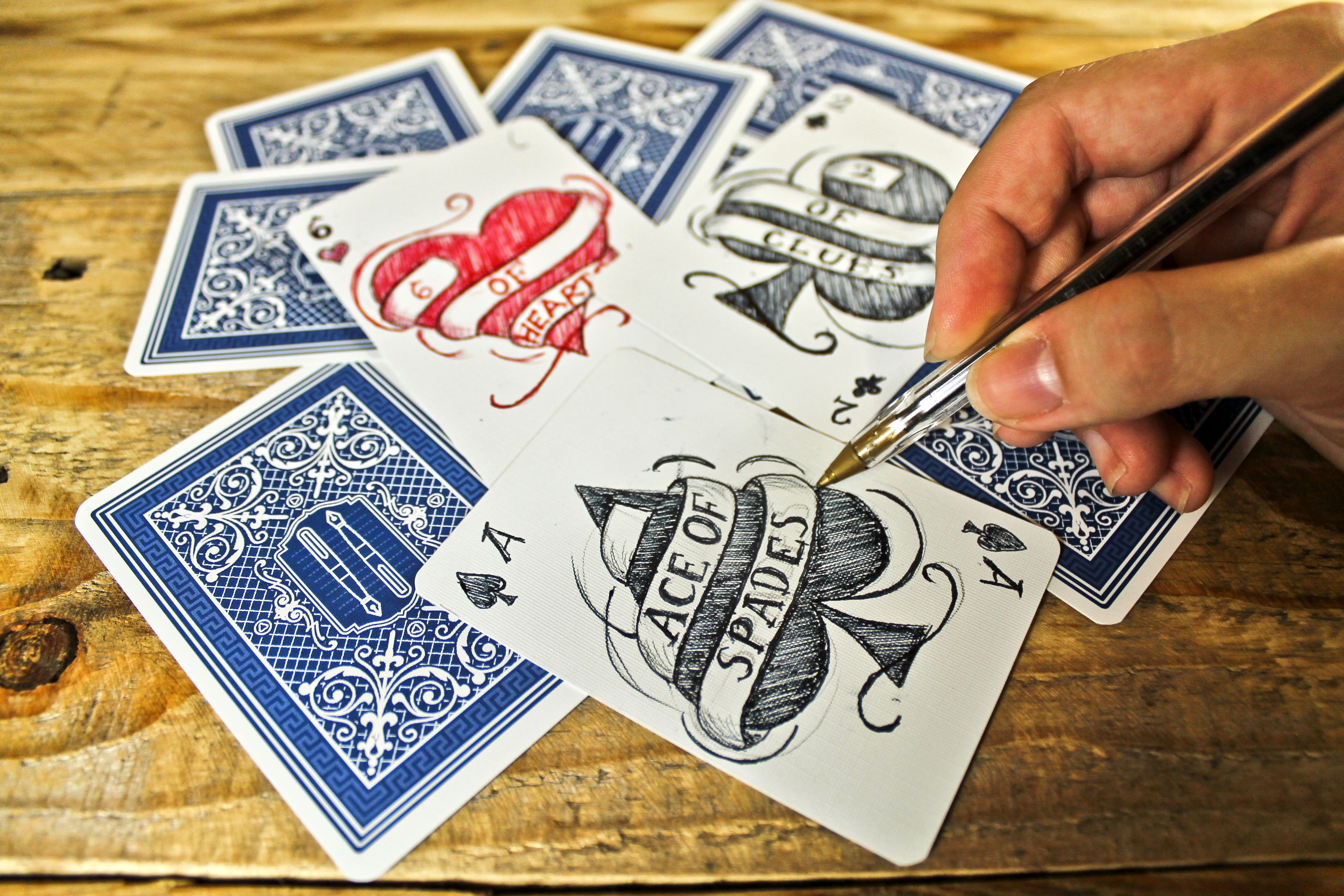 Playing Card Notebook Content Gallery A deck of cards bound into a