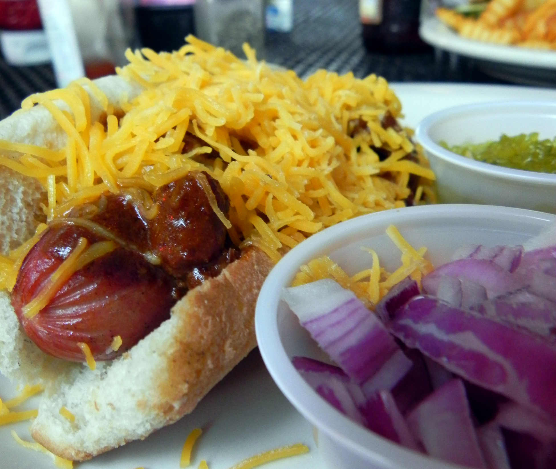 Gb'S Patio Bar & Grill Hot Dog! suck the heads