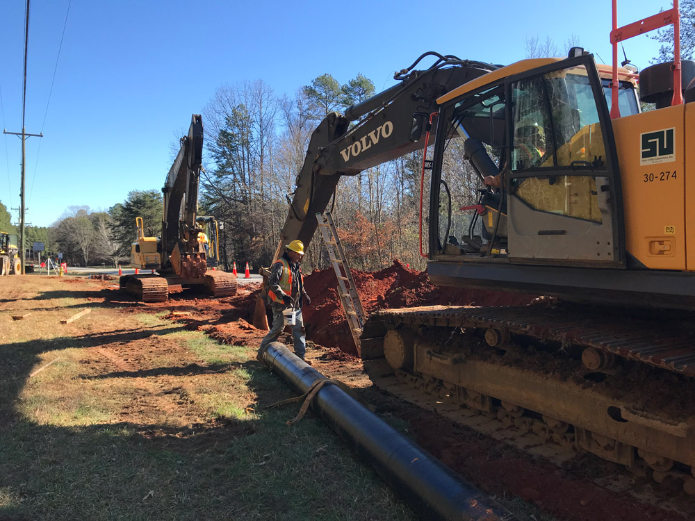 Hwy 73, S. Ingleside Farm Rd, Old Plank Rd Waterline Ext. sucontractors
