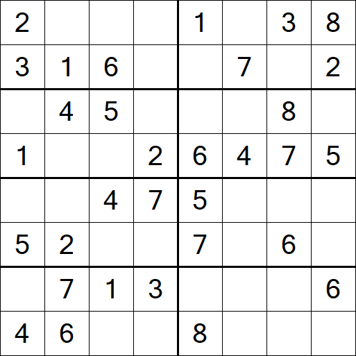 Sudoku 8x8 Easy